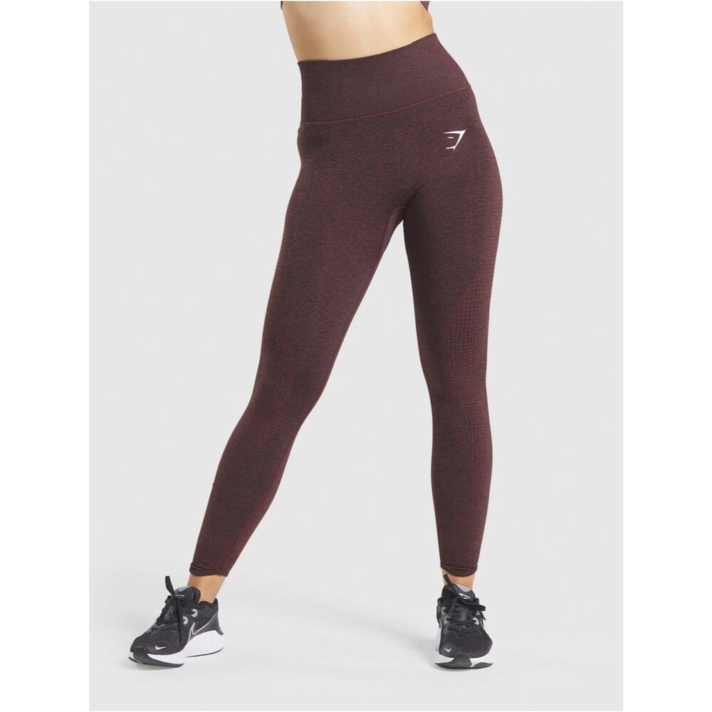 Gymshark Seamless High-Waist Leggings - Deep Burgundy size M